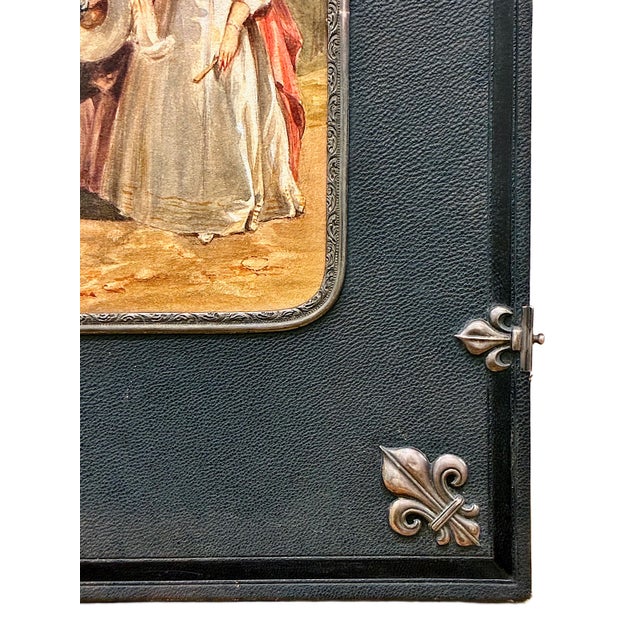 Early 20th Century Royal 60th Anniversary Presentation Portfolio With Watercolor and Silver Mounts For Sale - Image 5 of 14
