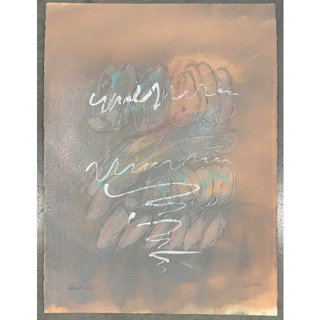 Paint 1980s Andrez Large Modern Painting For Sale - Image 7 of 7