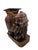 1950s Vintage Brown Ceramic Elephant Plant Stand, Hollywood Regency, Chinoiserie For Sale - Image 5 of 10