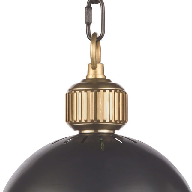 Regina Andrew Otis Pendant Small in Blackened and Natural Brass For Sale - Image 4 of 7