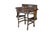 Victorian Antique American Quartersawn Oak & Wicker Kidney Writing Desk Dressing Table For Sale - Image 3 of 16