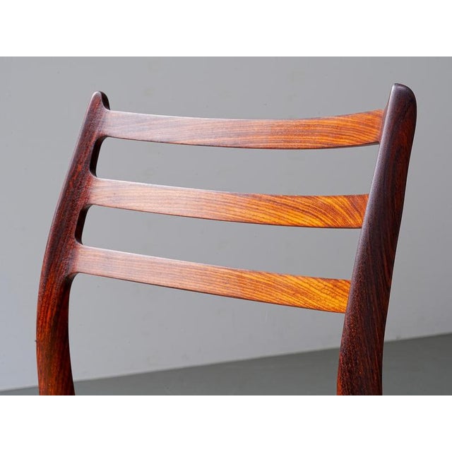 Black Vintage Danish Chairs in Wood by Niels Otto Møller, 1960s, Set of 6 For Sale - Image 8 of 16