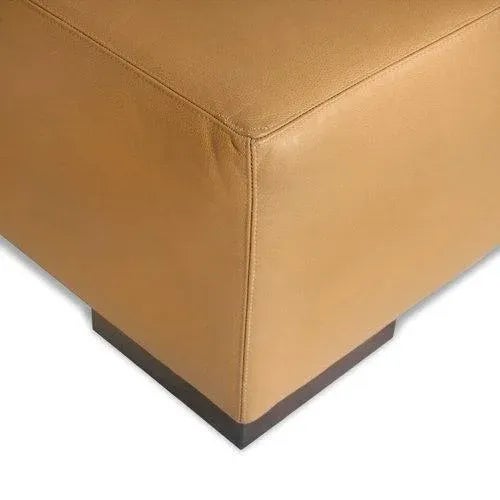 2010s Mason-Art 8904 Leather Ottoman For Sale - Image 5 of 7