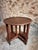 Brown Vintage Oak Nesting Table Set, France, 1960s, Set of 3 For Sale - Image 8 of 18