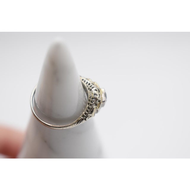 Early 18th Century Early 18th Century Art Deco Diamond Ring, Size 5.5 For Sale - Image 5 of 8