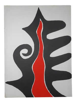 Vintage Mid 20th Century Lithograph-Alexander Calder-Derriere Le Miroir No. 201-1973