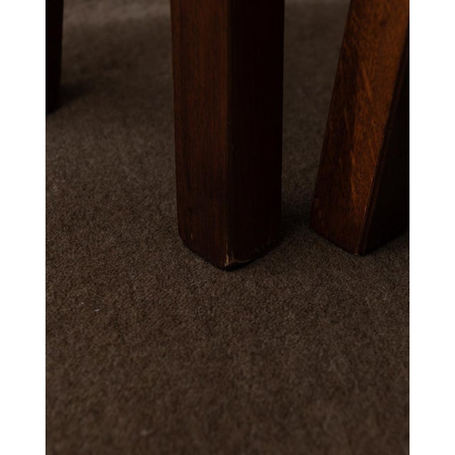 Vintage Brutalist Oak Nesting Tables, 1970s, Set of 3 For Sale - Image 14 of 18