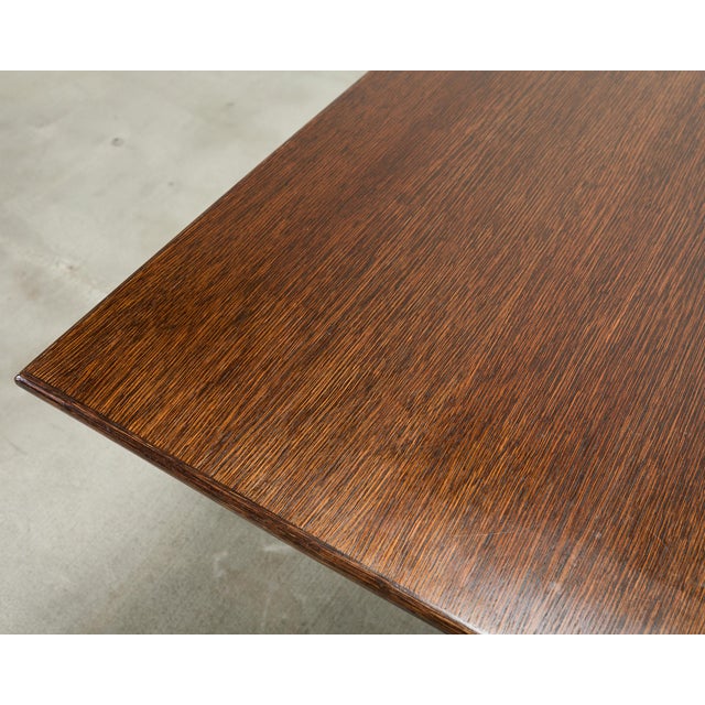 McGuire Organic Modern Rattan and Oak Flip-Top Games Table For Sale - Image 16 of 18