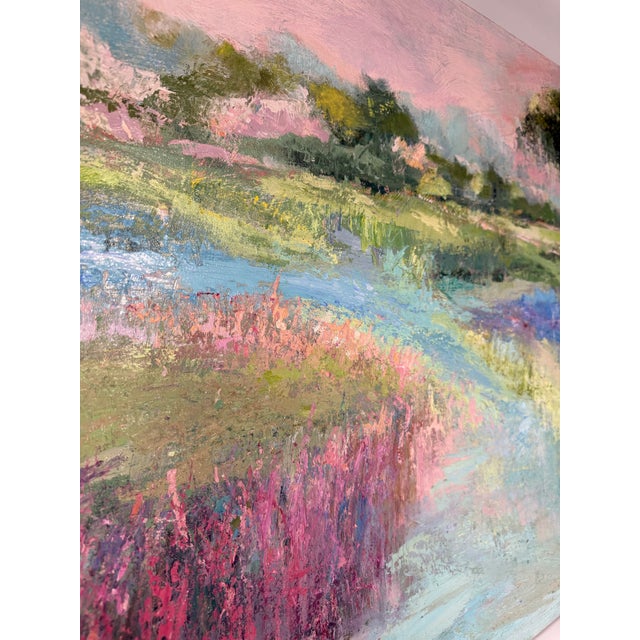 Pink Something Beautiful V Contemporary Oil Painting For Sale - Image 8 of 12