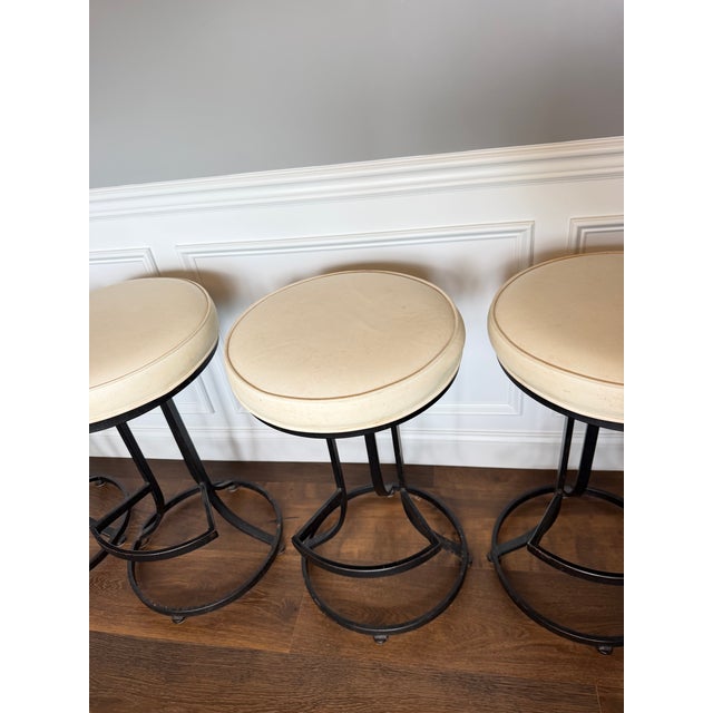Vintage Shaver-Howard Swivel Counter Stools, Set of Four, Circa 1970s For Sale - Image 6 of 15