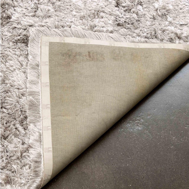 Gray Limited Edition Shag Carpet, 11' 11" X 11' 11" For Sale - Image 8 of 9
