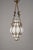 Mid-Century Venetian Brass and Mouth Blown Murano White Glass Chandelier, 1940s For Sale - Image 12 of 18