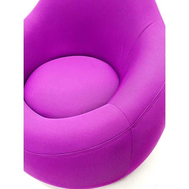 2000s “Blobism” Violet Upholstered Bubble Chair For Sale In San Francisco - Image 6 of 7