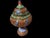 Vintage Hand Painted Openwork Copper Urn For Sale In Los Angeles - Image 6 of 13