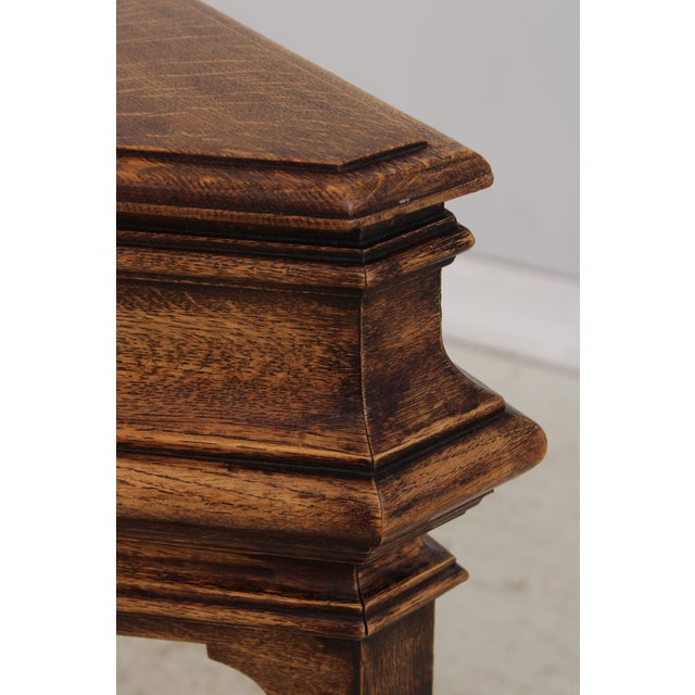 Antique English Oak Jacobean Planter Table For Sale - Image 13 of 15