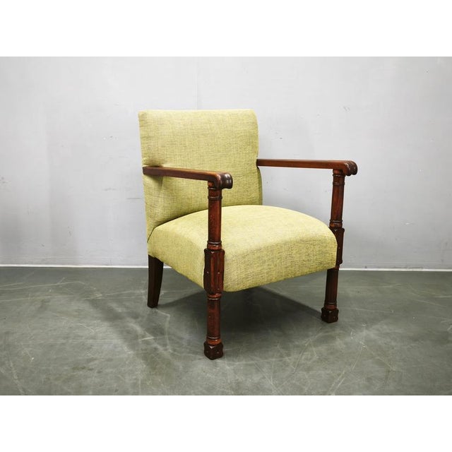 Art Deco Beech Wood Armchair, Czechoslovakia, 1930s For Sale - Image 12 of 15