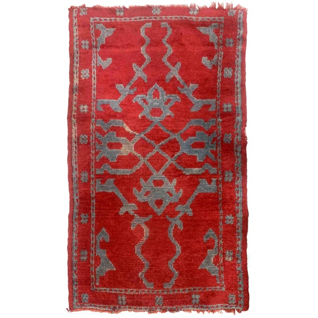 1880s Handmade Antique Turkish Oushak Rug 3' X 4.9' For Sale - Image 10 of 10