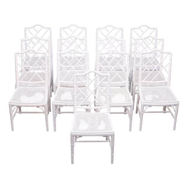 Faux Bamboo Dining Chair in the style of Jonathan Adler, 1970s For Sale