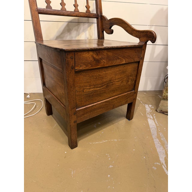 Wood 19th Century French Chimney Bench "Banc De Chimney" For Sale - Image 7 of 14