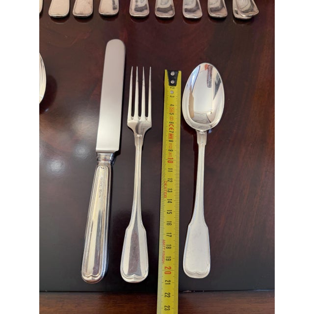 800 Silver Cutlery Set, Italy, 1980s, Set of 36 For Sale - Image 12 of 13
