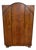 Vintage English Art Deco Quarter Sawn Tiger Oak Wardrobe For Sale
