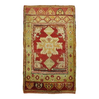 Antique Turkish Red Rug - 1'11" x 3' For Sale