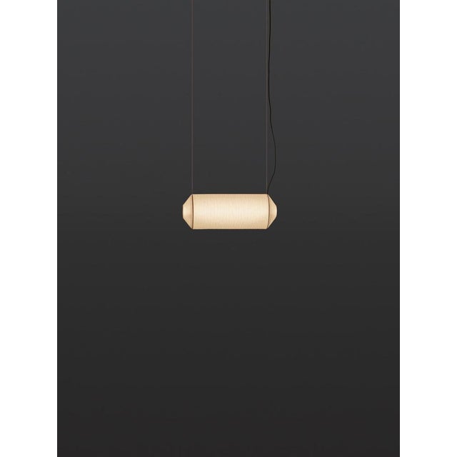 Tekiò horizontal p1 pendant lamp by anthony dickens dimensions: d 25 x w 67 x h 25 cm materials: metal, washi japanese...