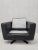 Mid-Century Modern Mid Century Modern Roche Bobois Swivel Lounge Chair in Black Leather For Sale - Image 3 of 10