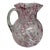 Vintage End of Day Spatterware Ruffled Rim Art Glass Pitcher For Sale