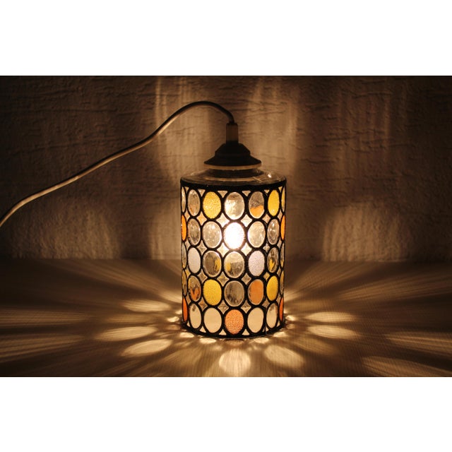 1970s Vintage Glass Pendant Light from Limburg, 1970s For Sale - Image 5 of 12