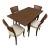 Vintage Mid-Century Modern Expandable Dining Set With Cane Back Chairs For Sale