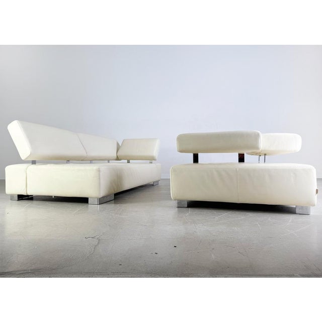 Postmodern Corner Sofa in Leather from Brühl For Sale - Image 3 of 14