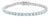 13 Ct Natural Sky Blue Aquamarine Tennis Bracelet in Sterling Silver For Sale