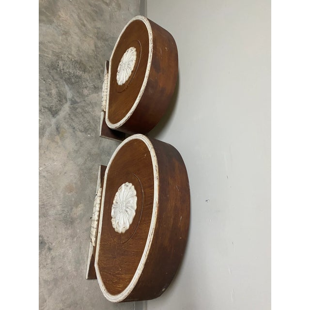 Late 19th Century 19th C. Canopy Bed Corona / Pelmet / Architectural Cornice Crowns - Pair For Sale - Image 5 of 14