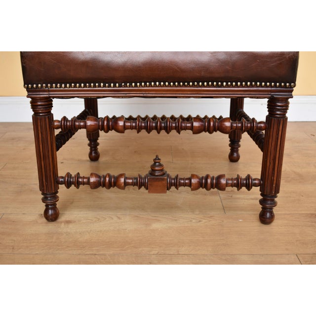 Set of 19th Century Victorian English Gothic Revival Walnut Armchairs For Sale - Image 10 of 13