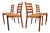 Model 408 Teak Paper Cord Dining Chairs by Niels Otto Møller for J.L. Møllers, 1975, Set of 4 For Sale