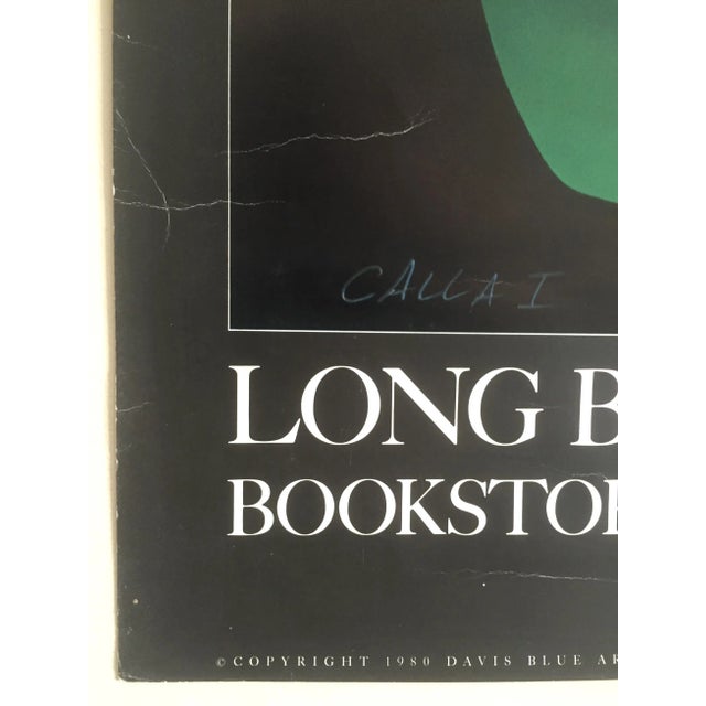 Vintage 1980 Brian Davis Collotype Print "Calla 1" Long Beach Museum Exhibition Poster For Sale - Image 9 of 11