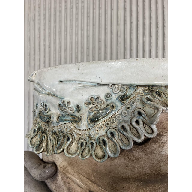 Brown Sculptural Ceramic Side Table from Francis Hewlett, 1960s For Sale - Image 8 of 17