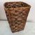 Mid 20th Century Vintage Mid Century Woven Basket From Hong Kong For Sale - Image 4 of 7