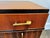 Art Deco Mahogany Desk With Bakelite and Brass Pulls For Sale In Dallas - Image 6 of 12