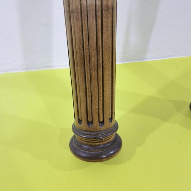 Decorated Wooden Columns, Set of 2 For Sale - Image 5 of 10