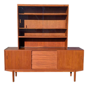 1960s Troeds Trio Teak Sideboard and Hutch by Nils Jonsson, Mid-Century, Danish Modern, Scandinavian