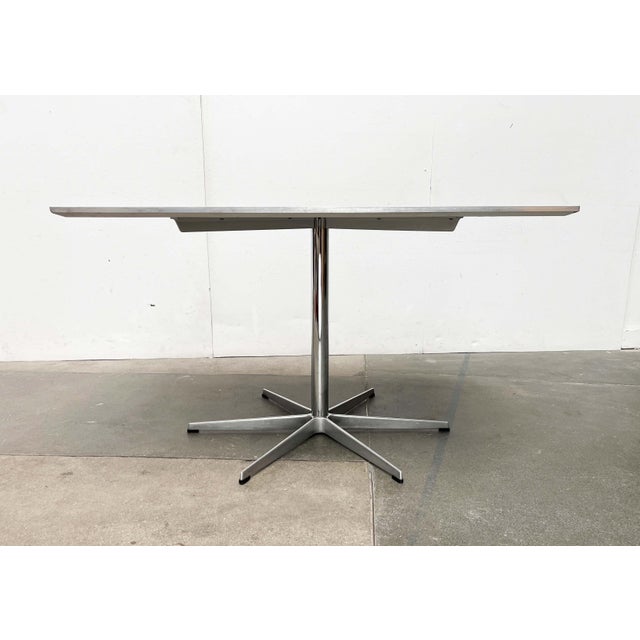 Mid-Century Modern Danish Minimalist Table by Piet Hein, Bruno Mathsson, Arne Jacobsen for Fritz Hansen, 1980s, 1984 For Sale - Image 9 of 18