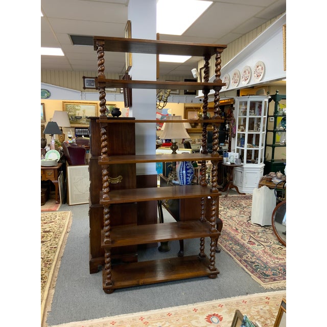 Mid 20th Century Wooden Spiral Shelf For Sale - Image 11 of 11