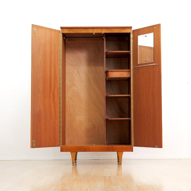1960s Mid Century Armoire Wardrobe by Stonehill Furniture For Sale - Image 5 of 10