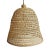 Contemporary Wicker Basket Weave Bell Pendant Light For Sale - Image 3 of 12