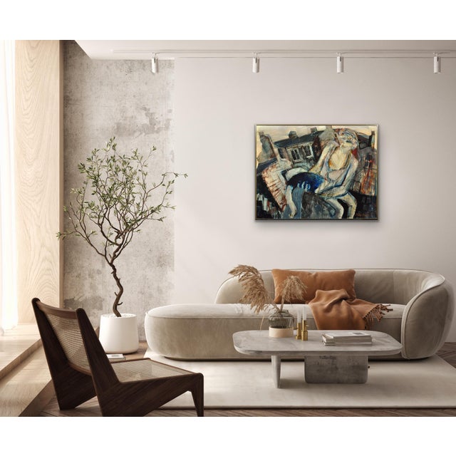 Paul Waplington, Knocked Out, 1970s, Mixed Media Painting, Framed For Sale - Image 18 of 18