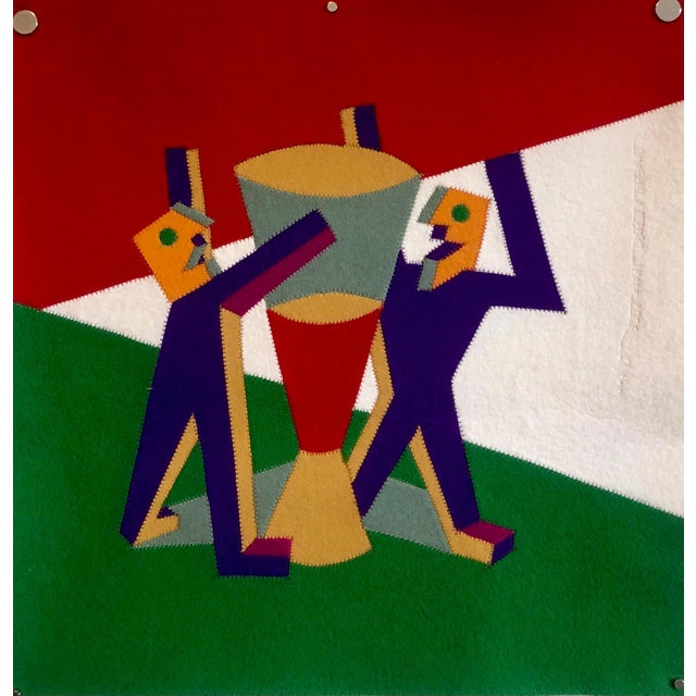 It is signed in a stitch Omaggio a Depero, Ivana, 2000 Fortunato Depero (1892 – 1960) was an Italian futurist artist and...