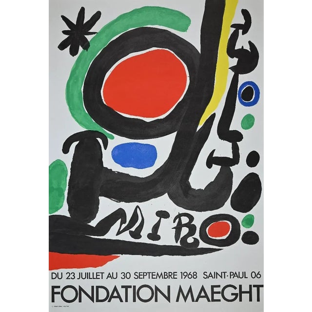 Mirò - Fondation Maeght is an original artwork realized after Joan Miró. Offset and Lithograph. The artwork was realized...