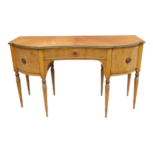 1950s Robert Irwin Louis XVI Burl Walnut Dressing Table / Vanity